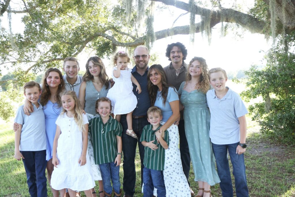 Patrick Walsh with his family.